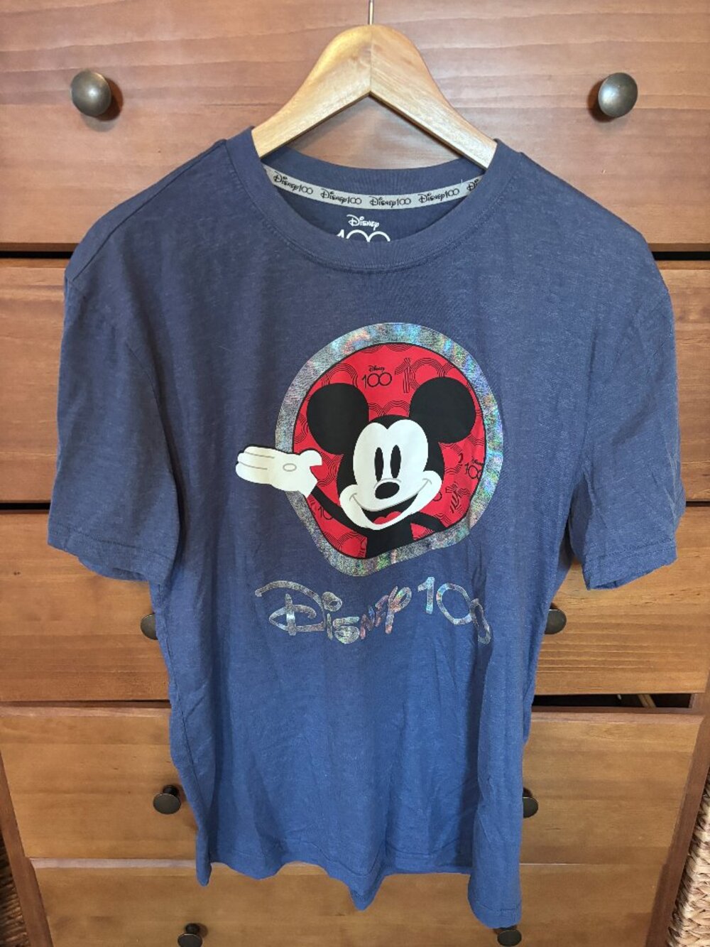 Disney At 100 Celebration T-Shirt Double Sided Unisex Mickey Mouse - M